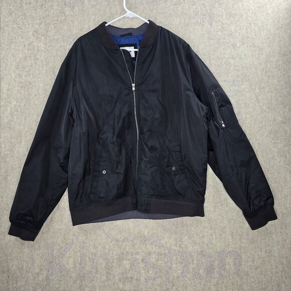 Old Navy Mens Black Bomber Jacket XXL - Picture 1 of 7